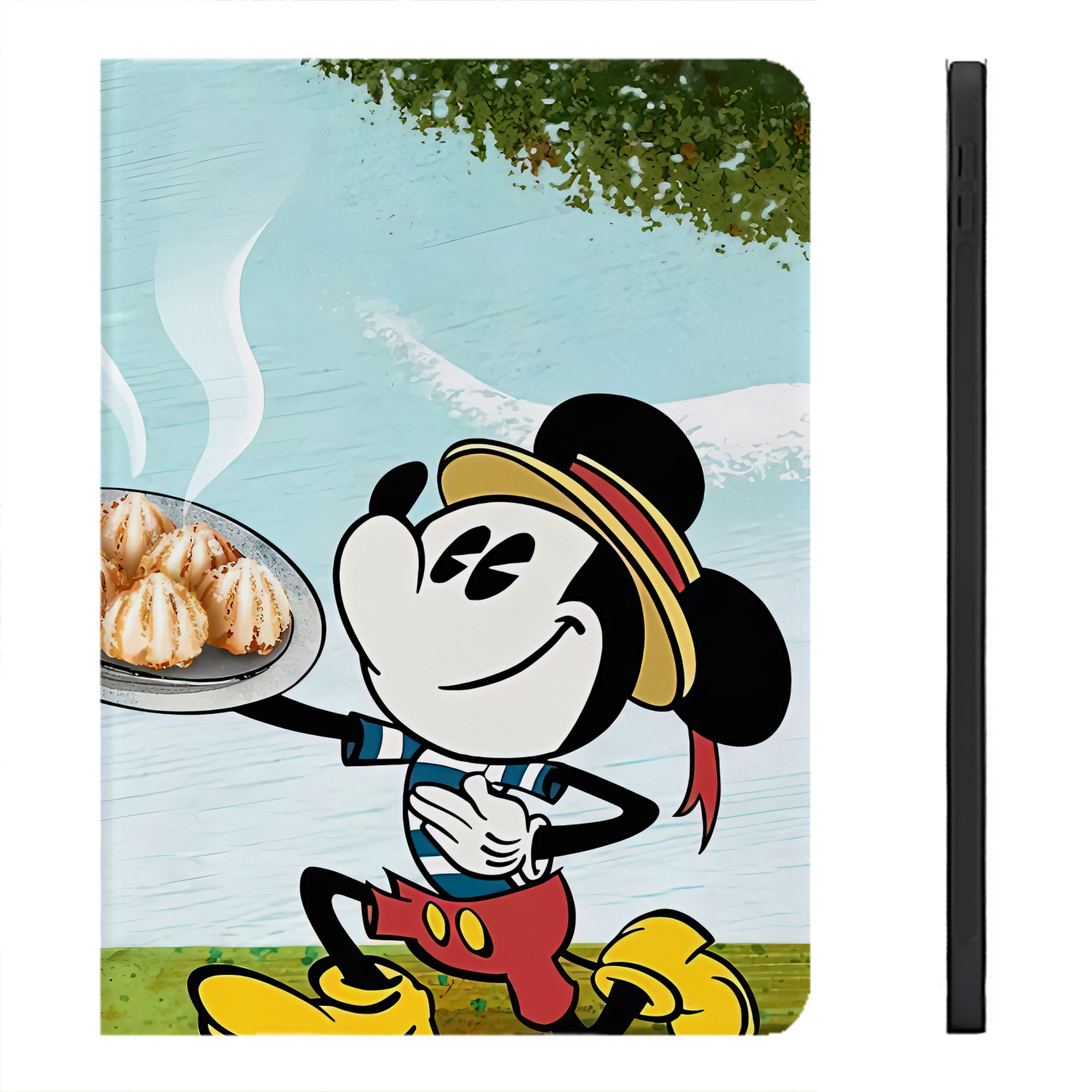 （画像用） ミッキーマウス Mickey Mouse IPadケース ペンホルダー付き ブックスタイルデザイン